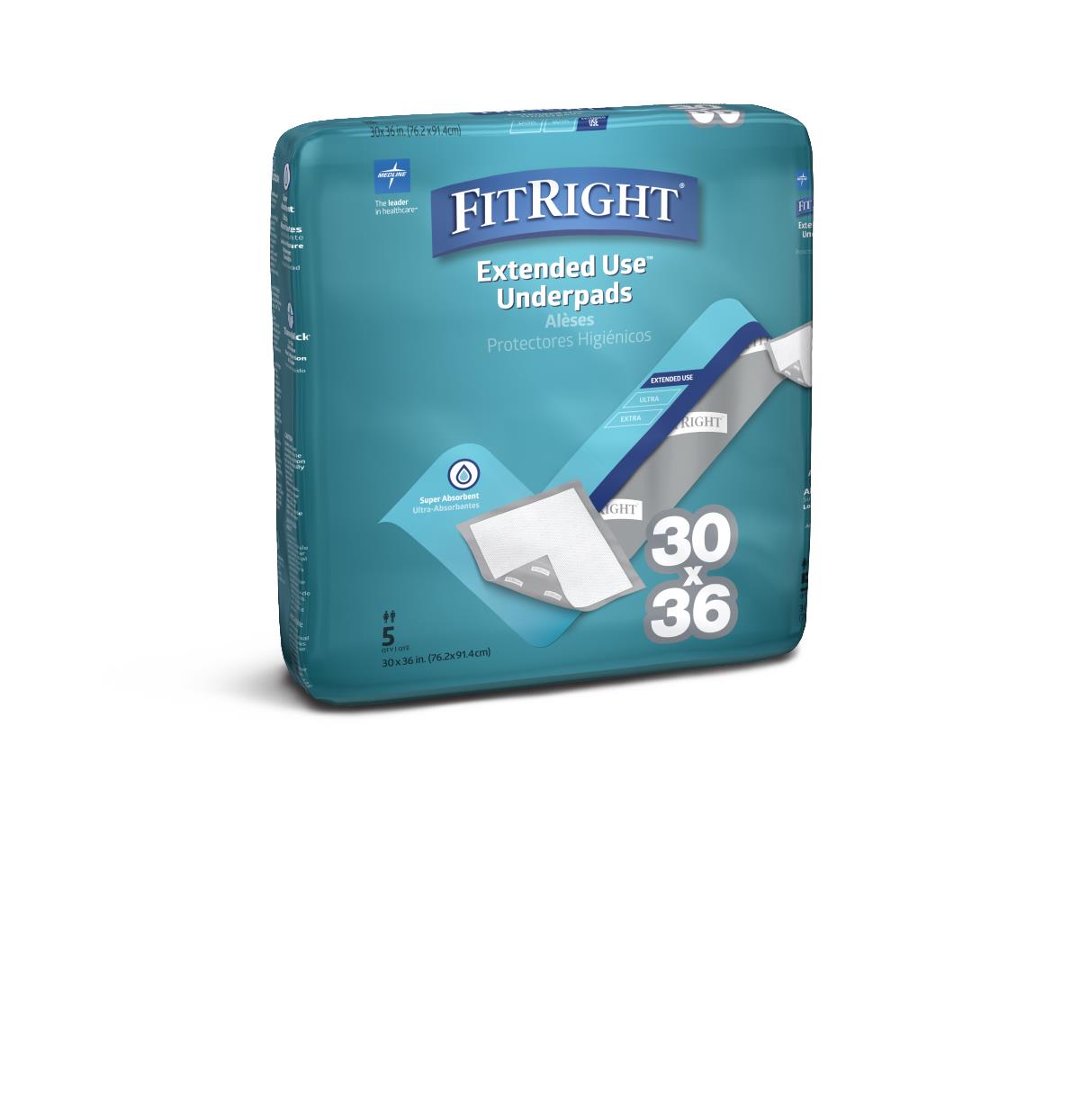 FitRight Extended-Use Premium Underpads