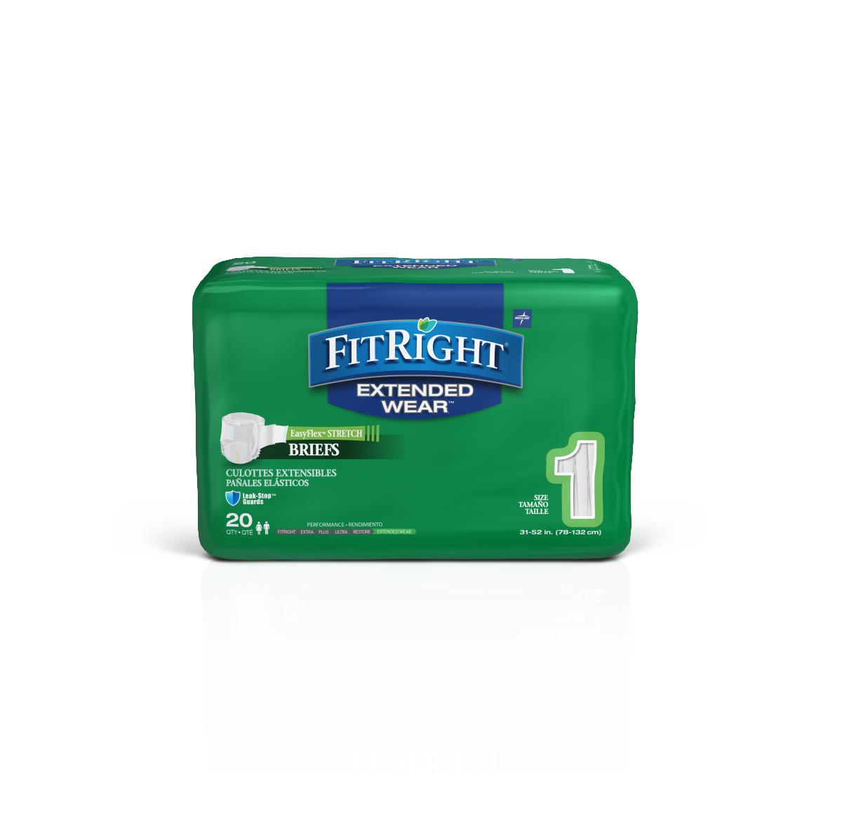 FitRight Extended Wear Stretch Briefs - BeHope