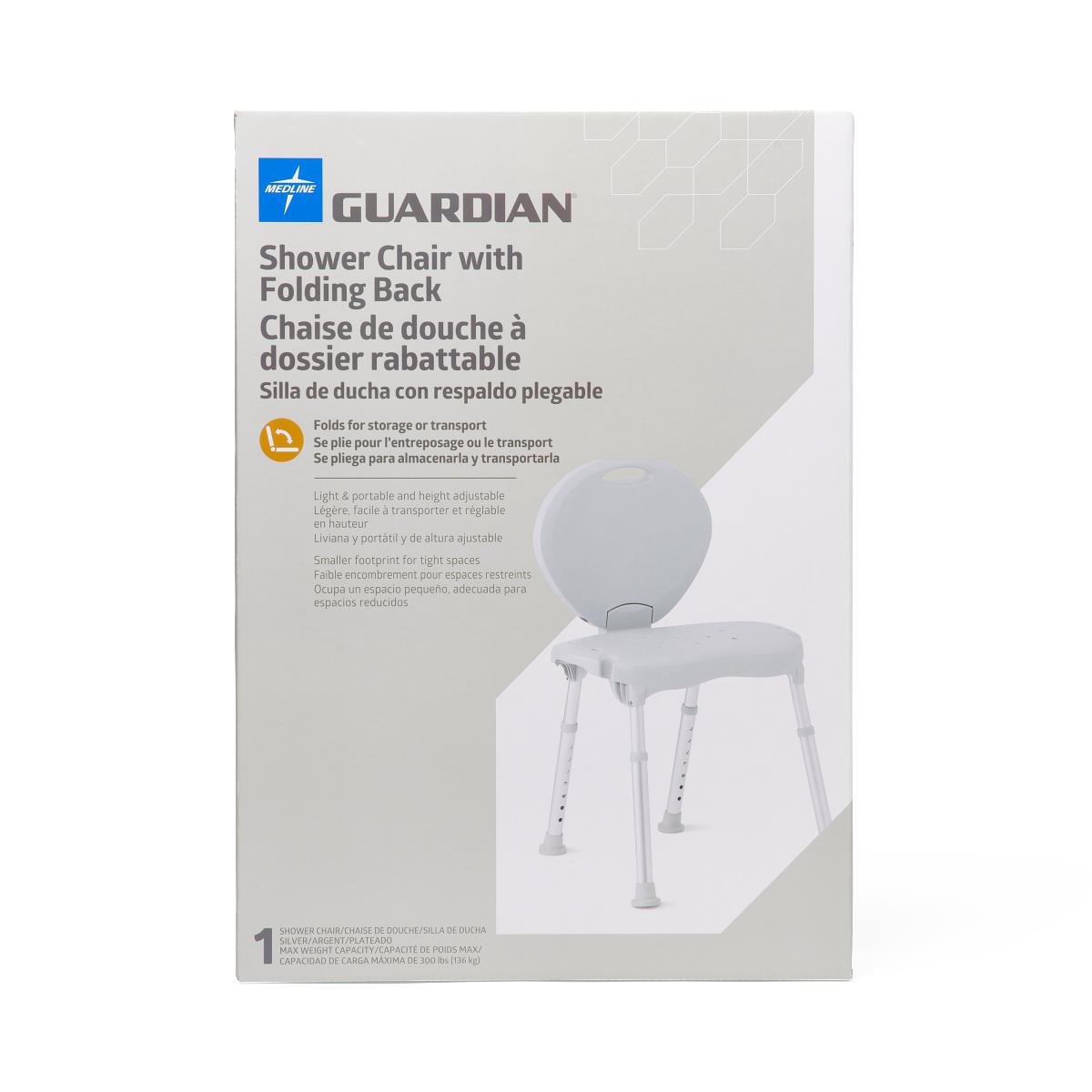 Medline Shower Chair with Back