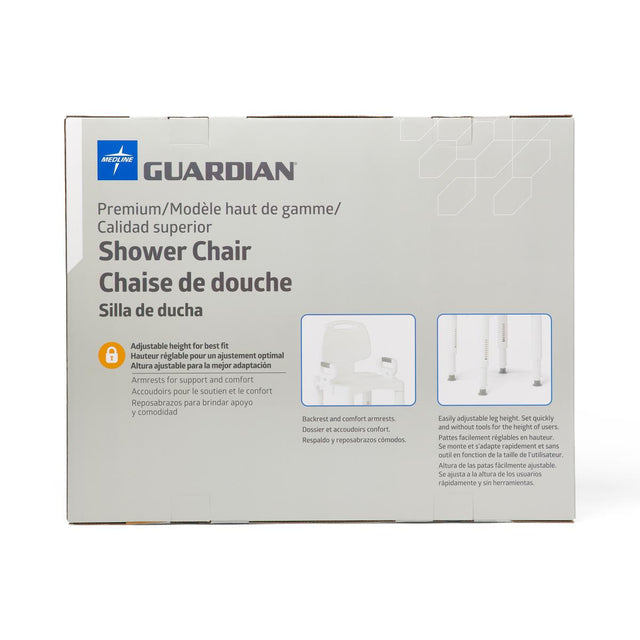Medline Shower Chair With Arms And Back - BeHope
