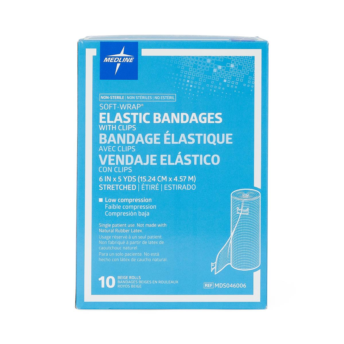 Medline Soft-Wrap Nonsterile Elastic Bandages
