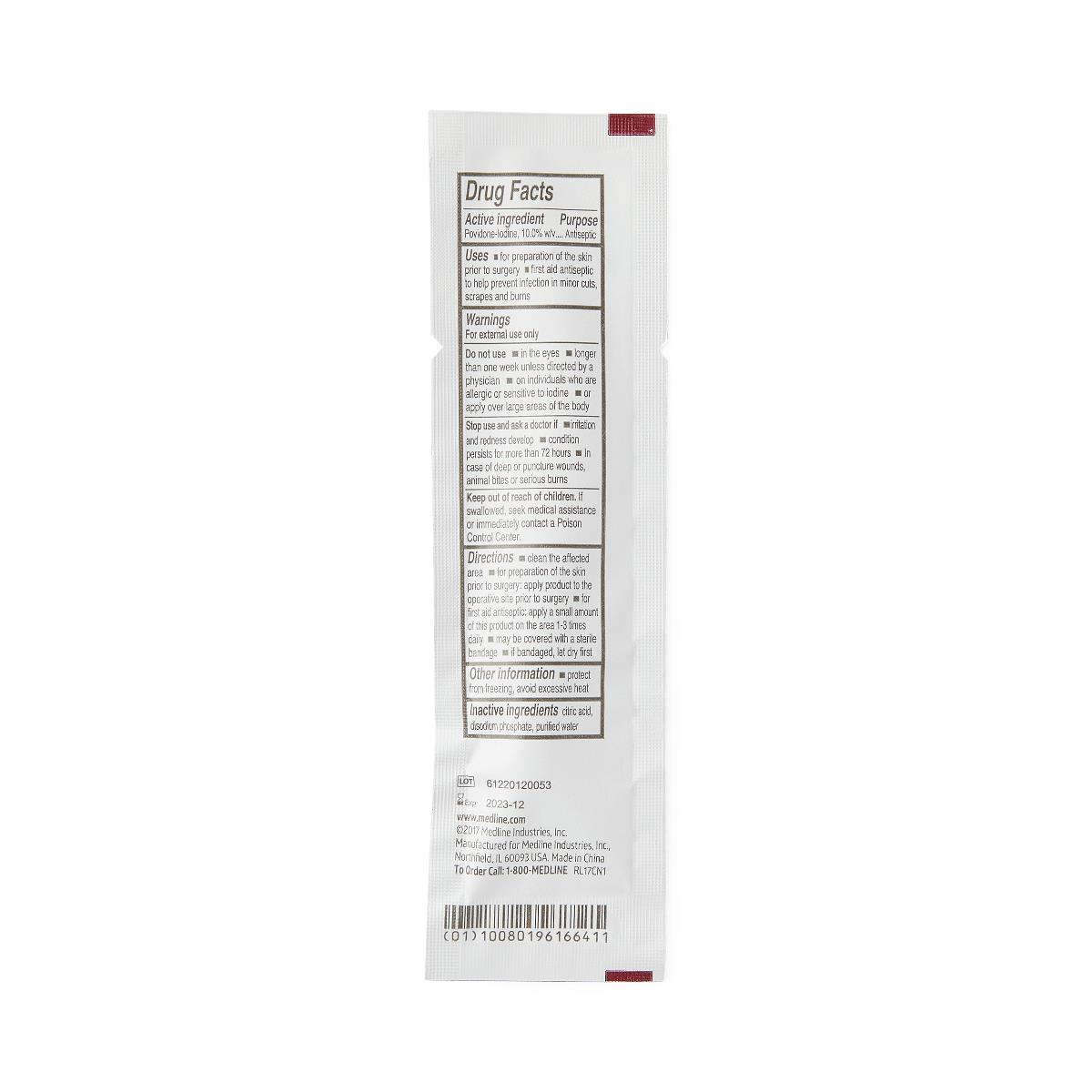 Medline Povidone-Iodine Swabsticks