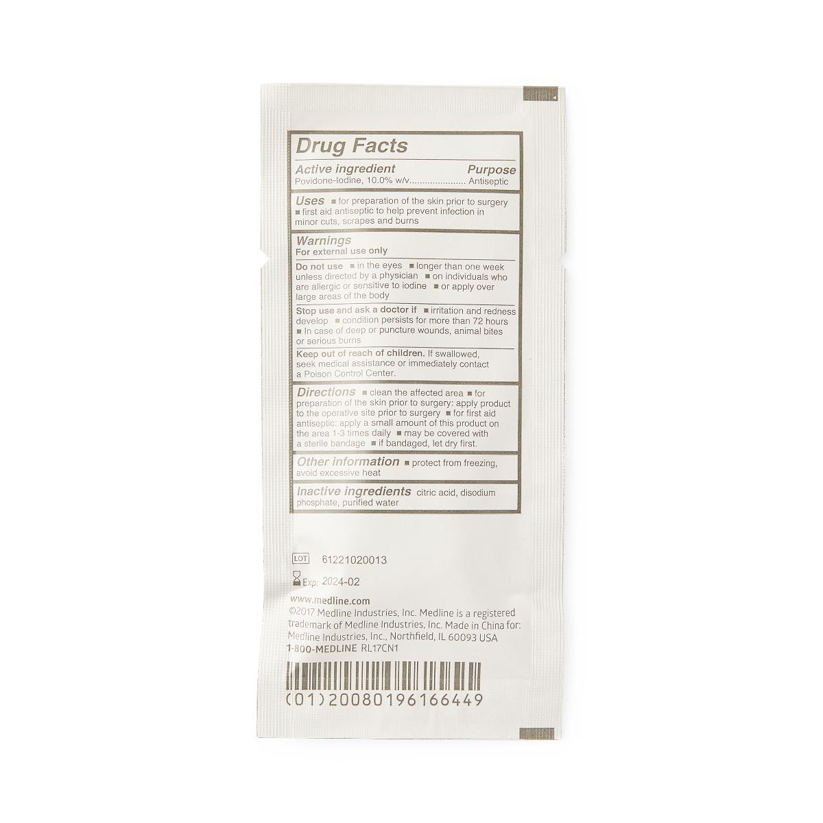 Medline Povidone-Iodine Swabsticks