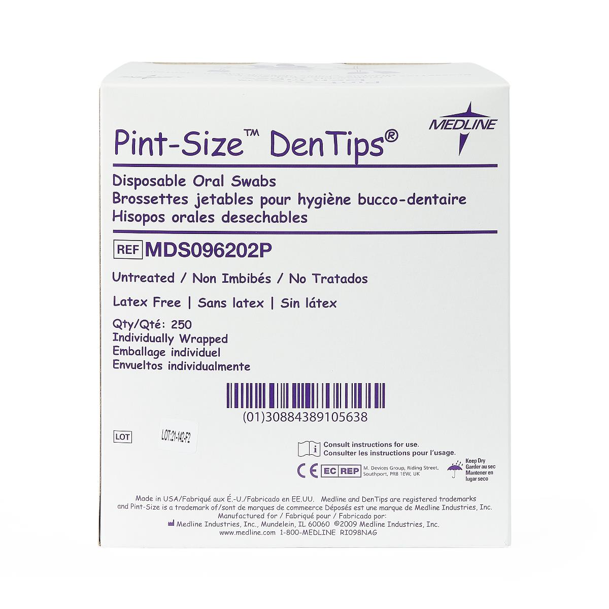 DenTips Treated and Untreated Oral Swabs