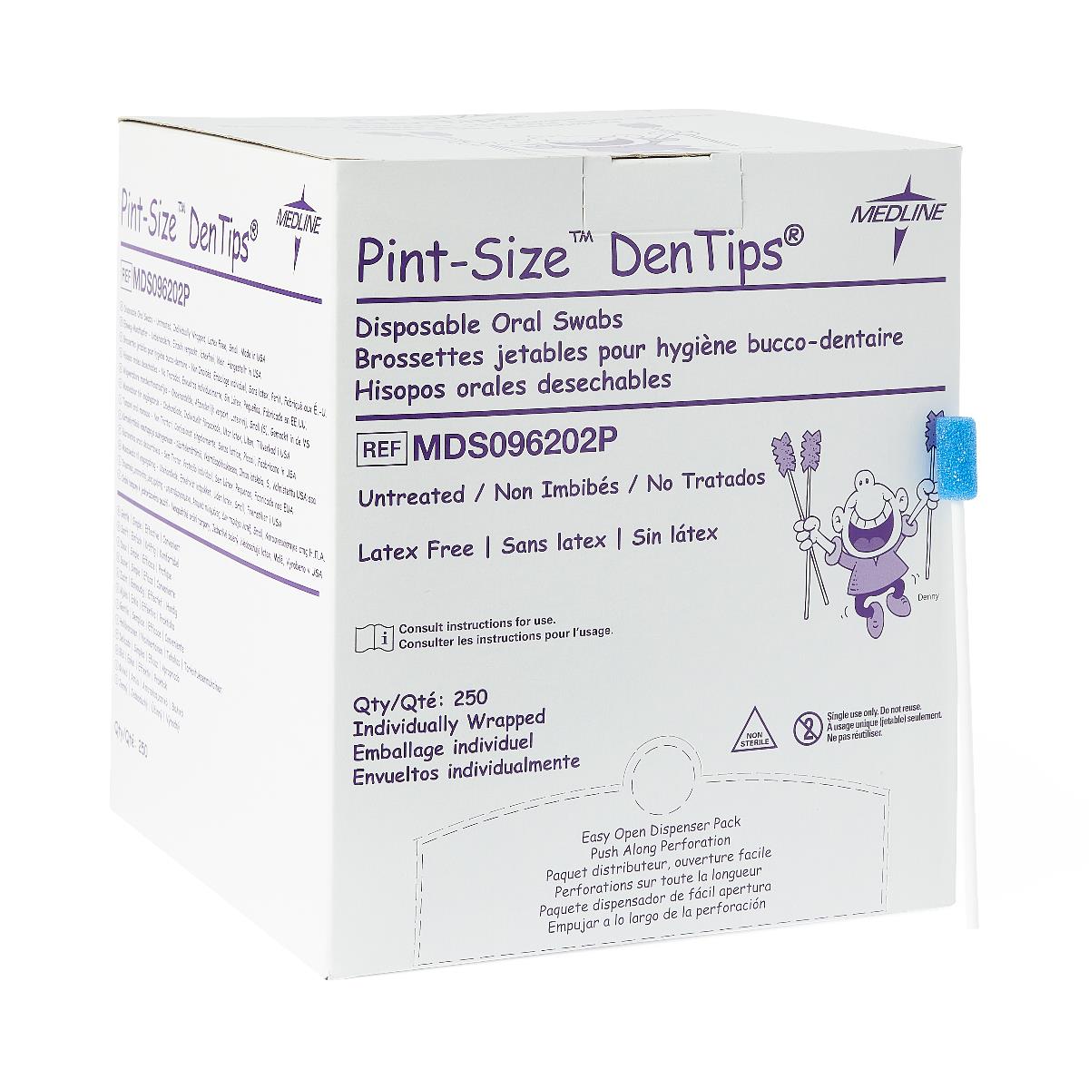DenTips Treated and Untreated Oral Swabs