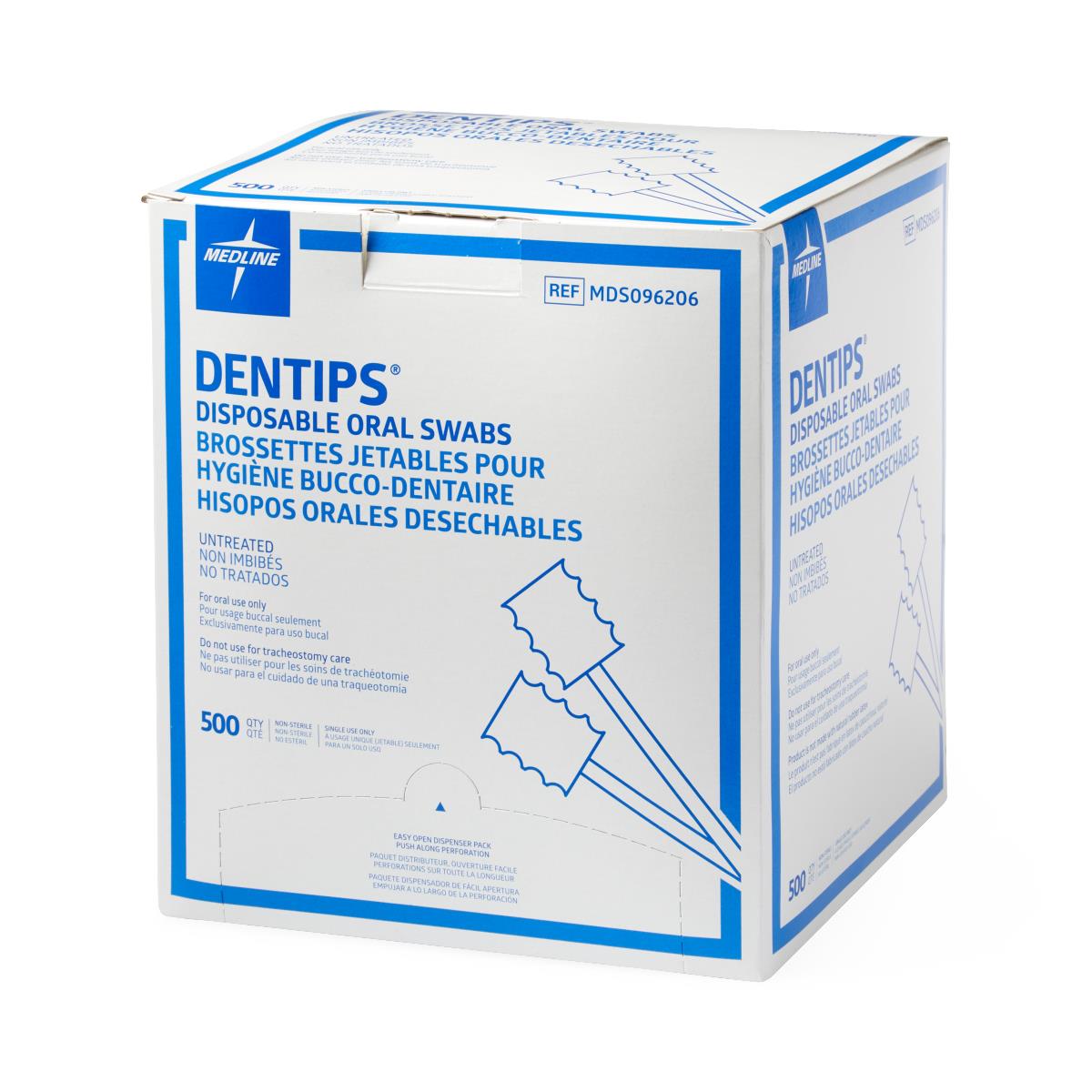 DenTips Treated and Untreated Oral Swabs