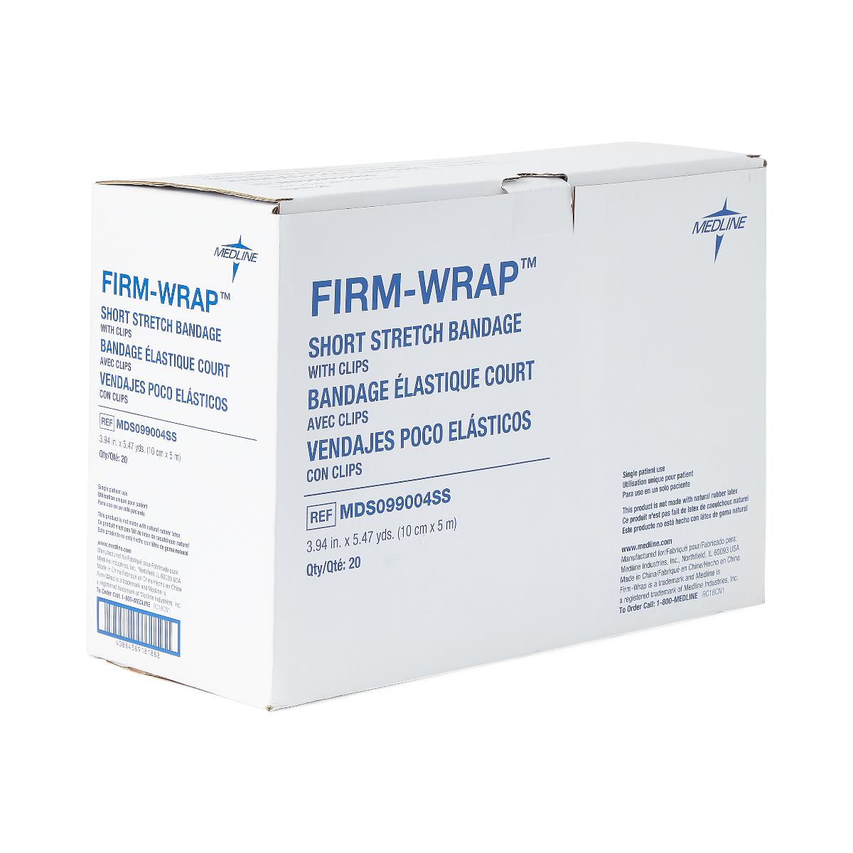Medline Firm-Wrap Short Stretch Bandages