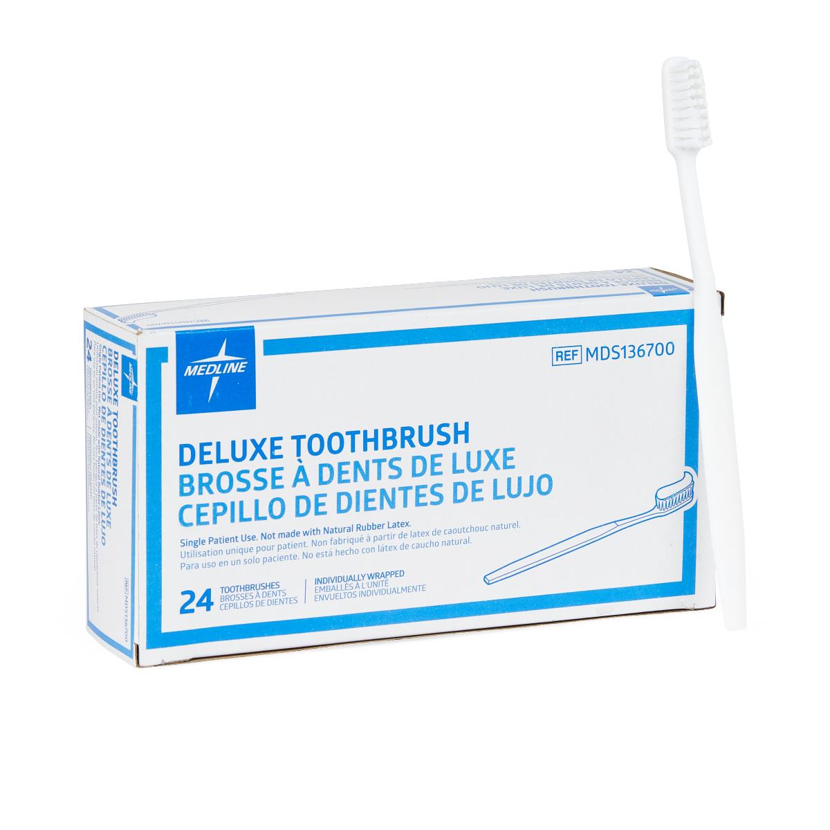 Medline Deluxe Adult Patient Toothbrush - BeHope