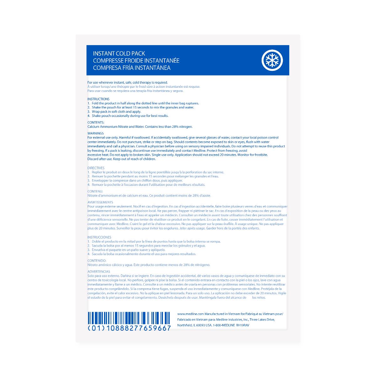 Medline Standard Instant Cold Packs
