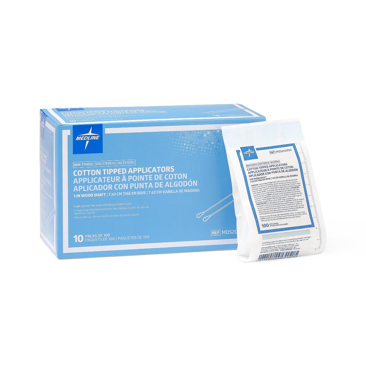 Medline Nonsterile Cotton-Tipped Applicator - BeHope
