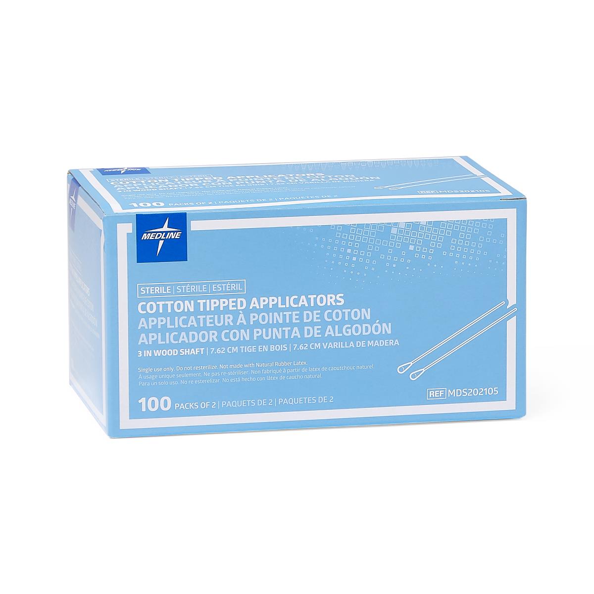 Medline Sterile Cotton-Tipped Applicator - BeHope