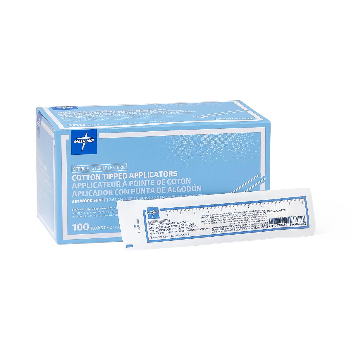 Medline Sterile Cotton-Tipped Applicator