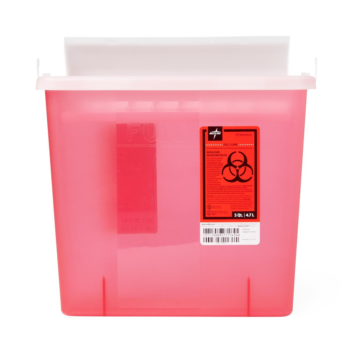 Biohazard Patient Room Sharps Disposal Containers - BeHope