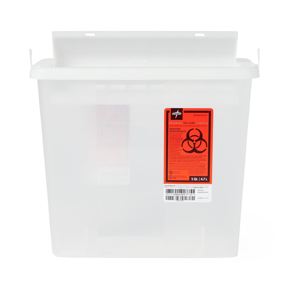 Biohazard Patient Room Sharps Disposal Containers - BeHope