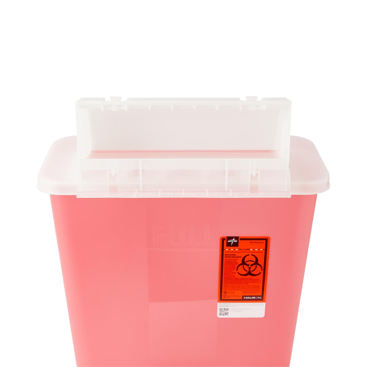 Medline Biohazard Patient Room Sharps Disposal Containers