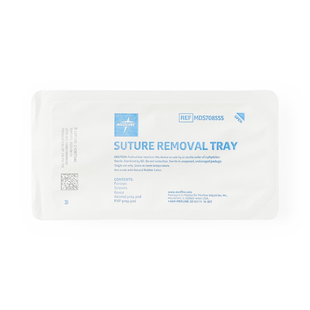 Medline Floor Grade Suture Removal Trays