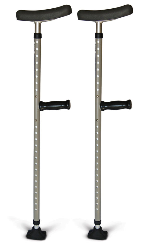 Medline Universal Steel Single-Tube Crutches - BeHope