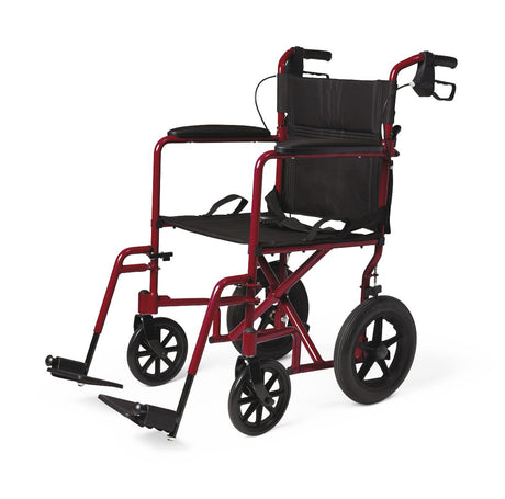 Medline Basic Aluminum Transport Chair with 12" Wheels - BeHope