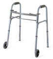 Medline Youth Two-Button Folding Walkers with 5" Wheels - BeHope