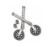 Medline Replacement Swivel Casters for Walkers, 5" - BeHope