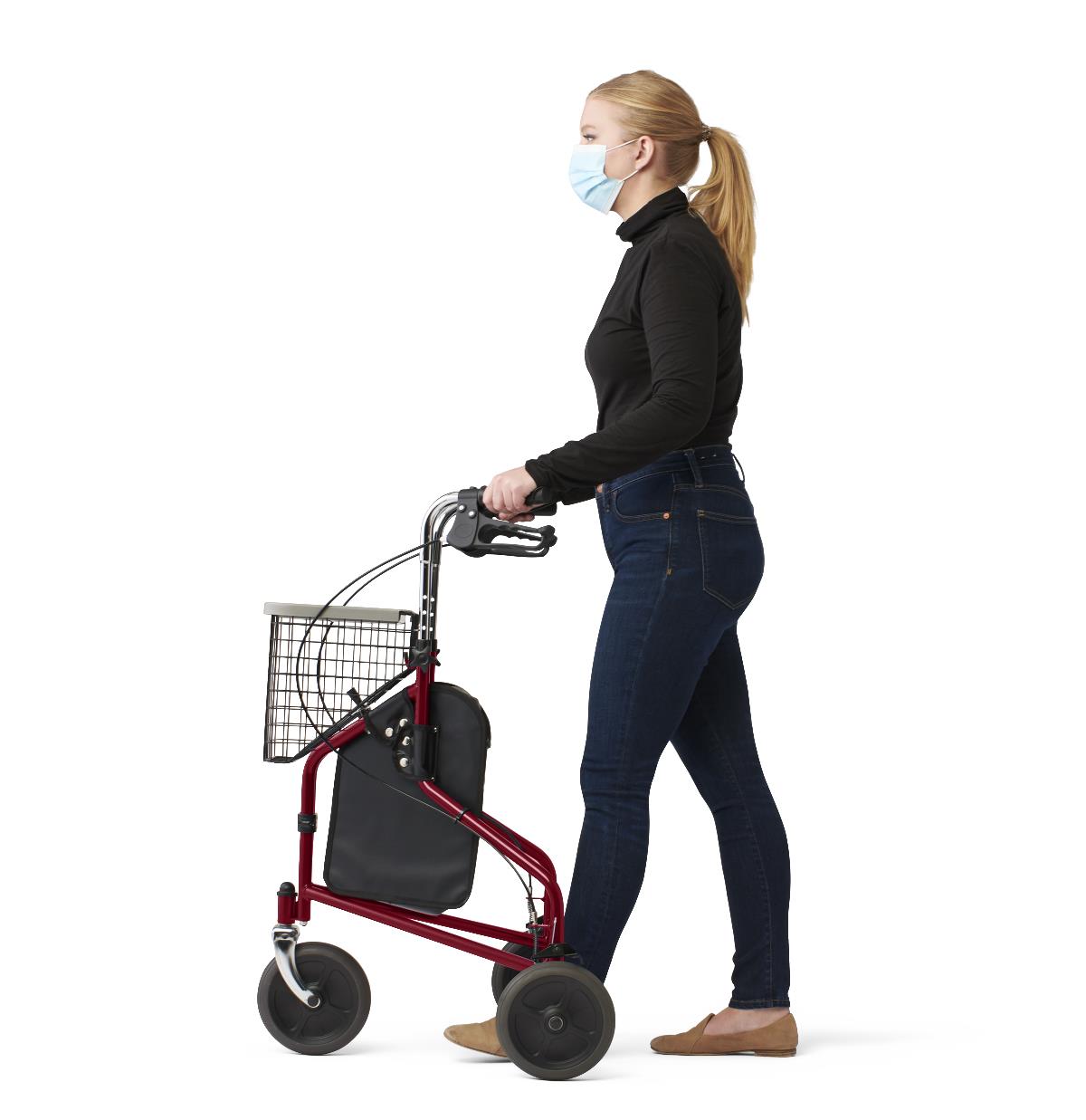 Medline 3-Wheel Steel Rollators