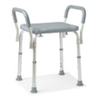 Medline Shower Chair with Arms and without Back - BeHope