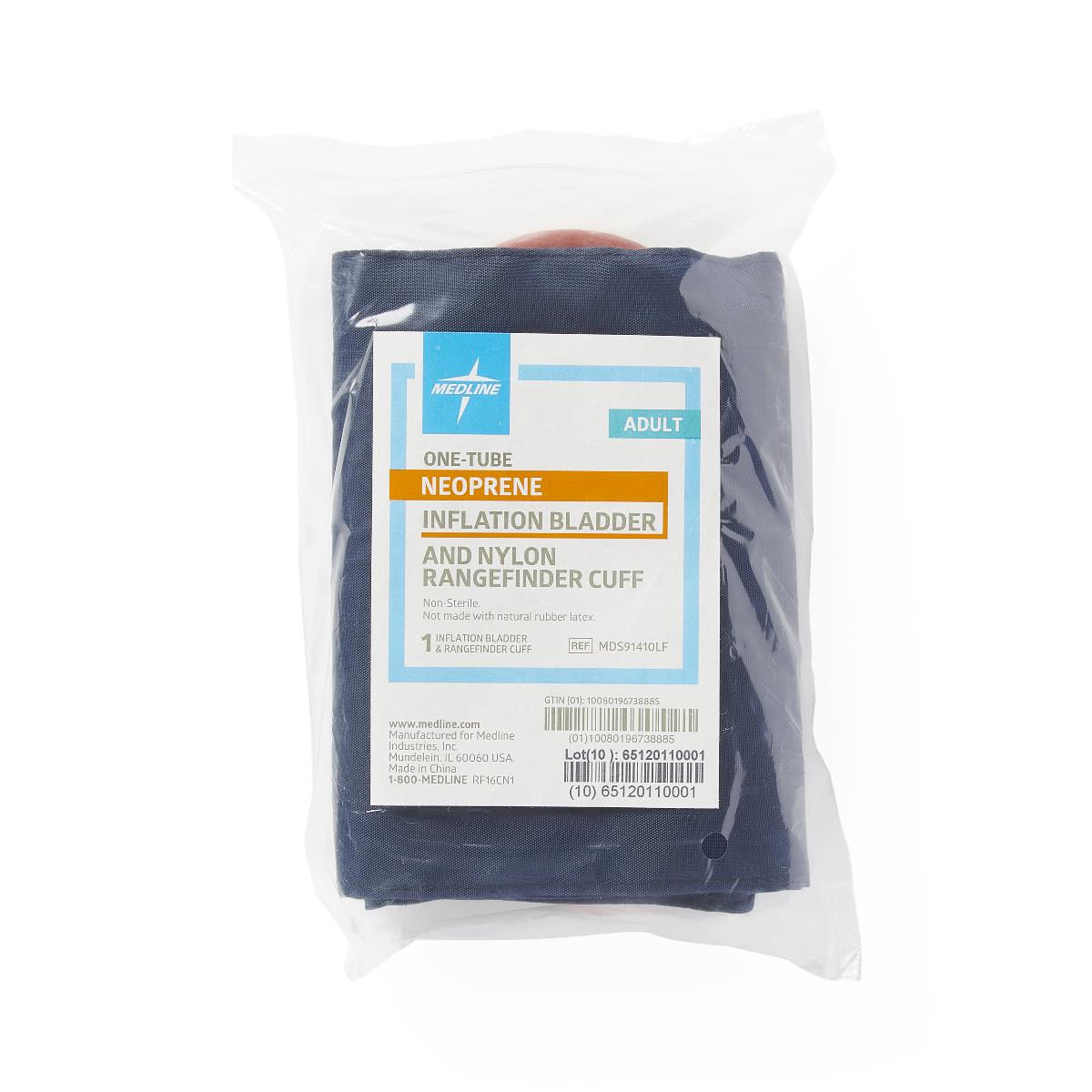 Medline 1-Tube Range Finder Cuffs with Neoprene Inflation Bags