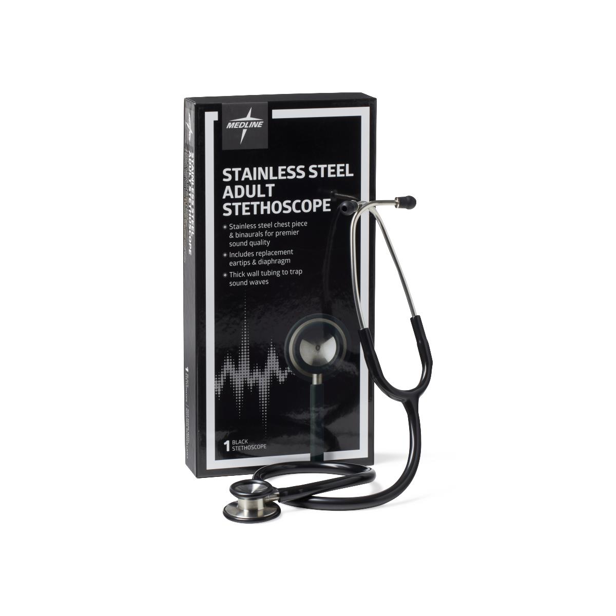 Medline Adult Stainless Steel Stethoscopes - BeHope