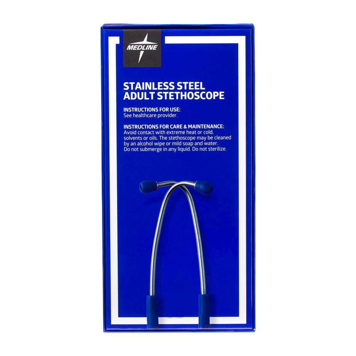 Medline Adult Stainless Steel Stethoscopes