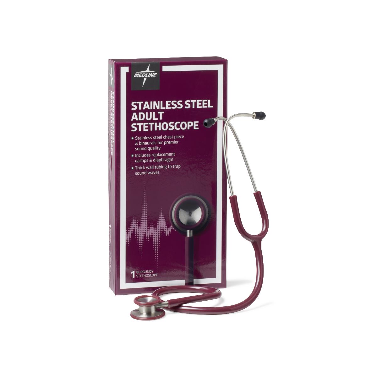Medline Adult Stainless Steel Stethoscopes - BeHope