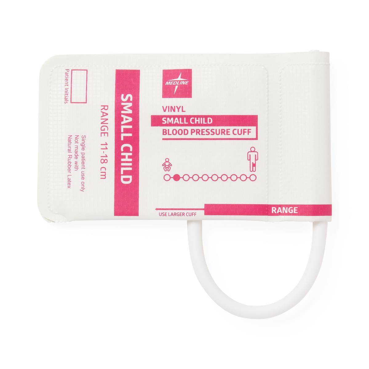 Medline Disposable Vinyl 1-Tube BP Cuffs with Bayonet Connector
