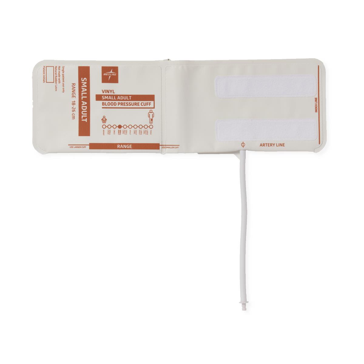 Medline Disposable Vinyl 1-Tube BP Cuffs with Bayonet Connector