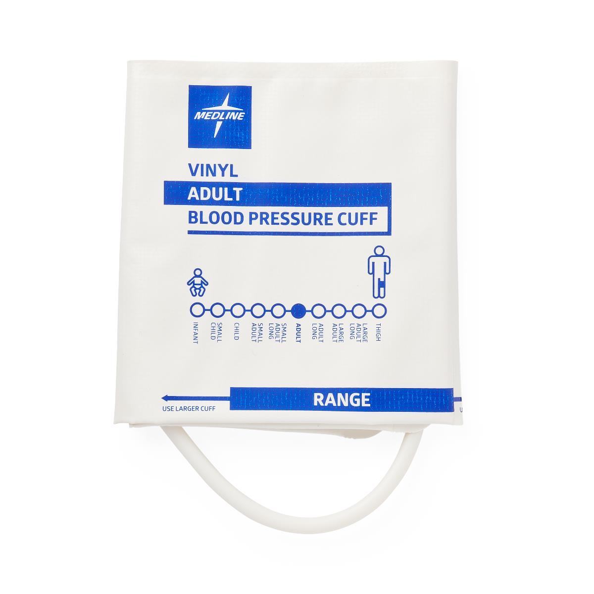 Medline Disposable Vinyl 1-Tube BP Cuffs with Bayonet Connector