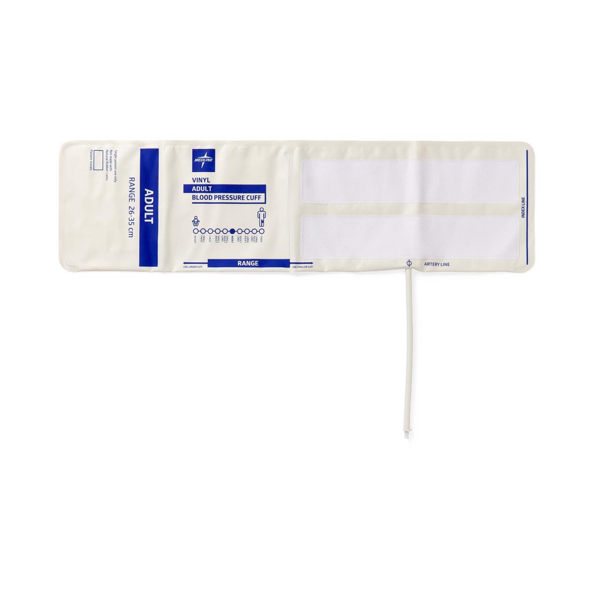 Medline Disposable Vinyl 1-Tube BP Cuffs with Bayonet Connector