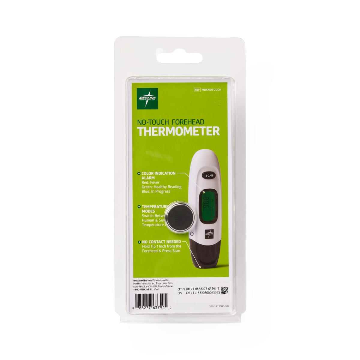 Medline Infrared No-Touch Digital Forehead Thermometer