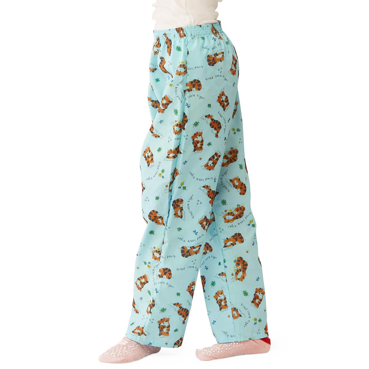 Medline Tired Tiger Pediatric Elastic-Waist Pajama Pants