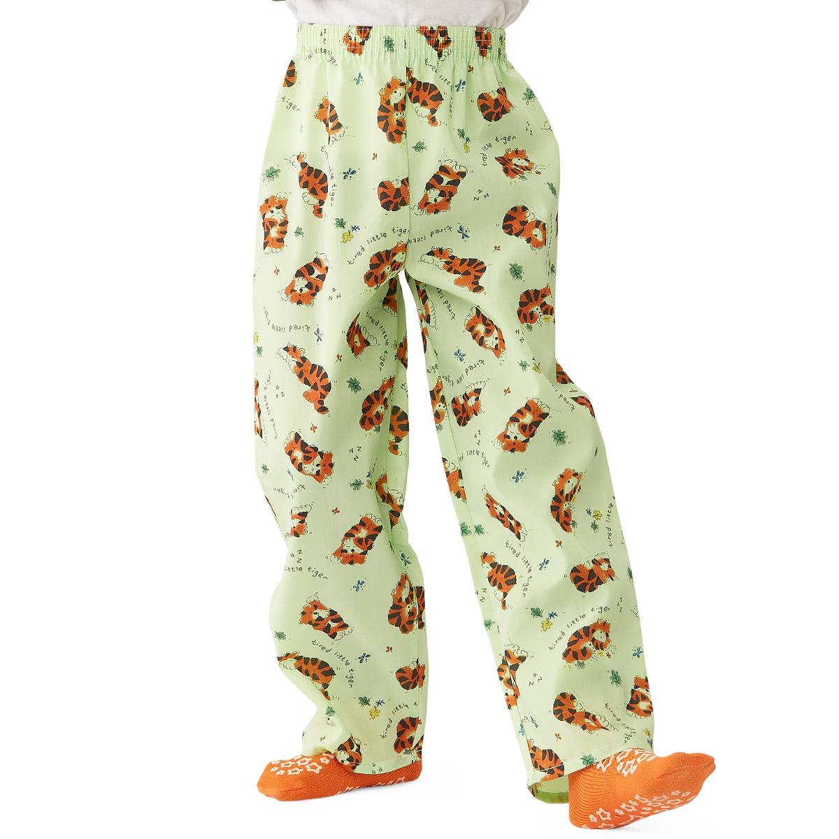 Medline Tired Tiger Pediatric Elastic-Waist Pajama Pants