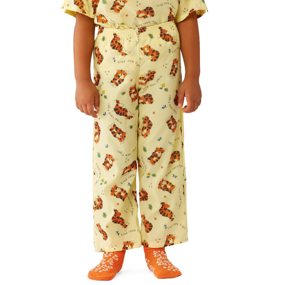 Medline Tired Tiger Pediatric Elastic-Waist Pajama Pants