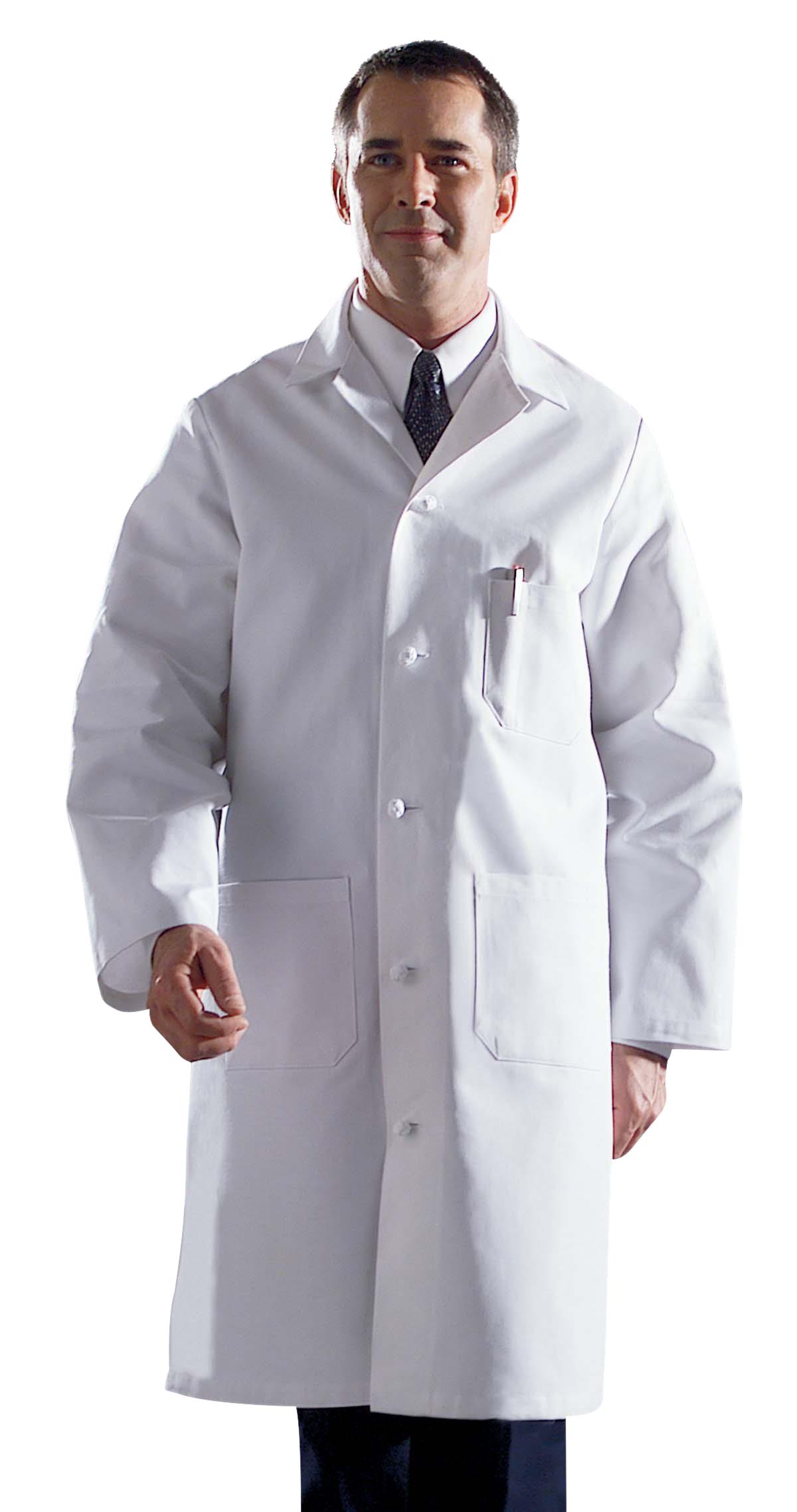 Medline Refine Men's 4-Pocket Full-Length Lab Coats