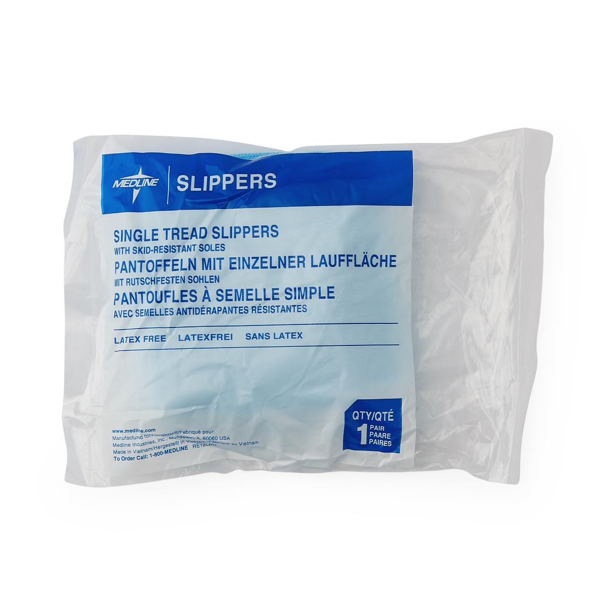 Medline Single-Tread Terry Patient Slippers
