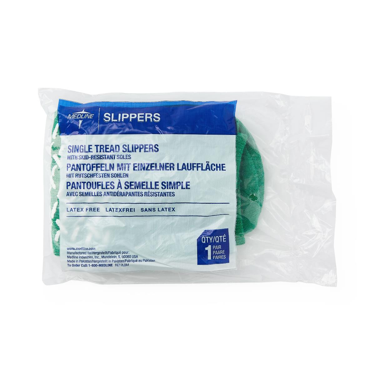 Medline Single-Tread Terry Patient Slippers