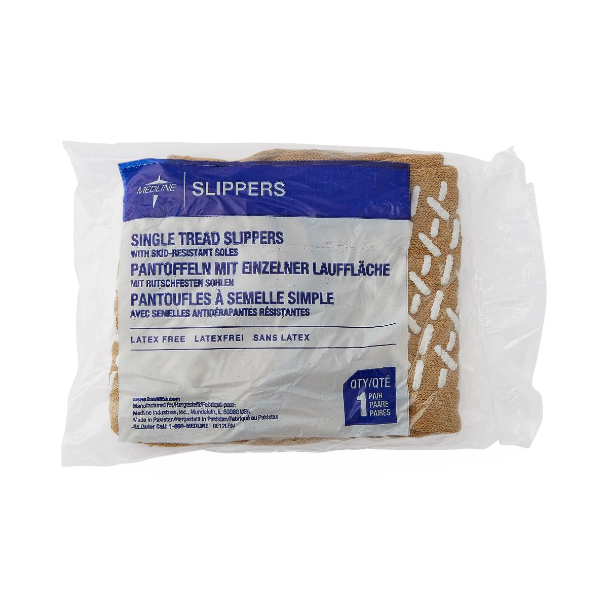 Medline Single-Tread Terry Patient Slippers - BeHope