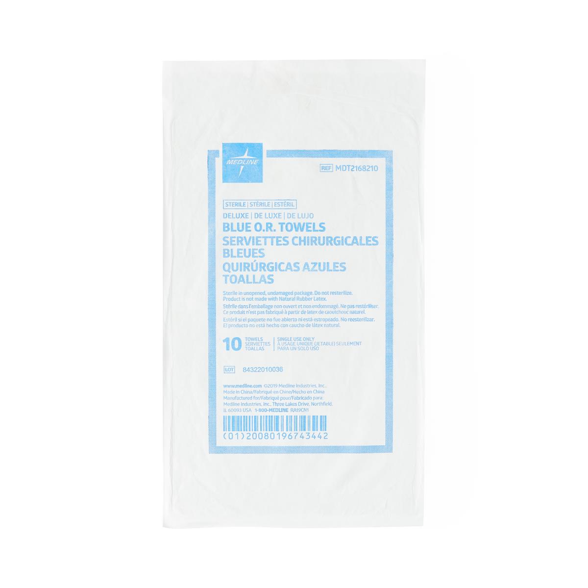 Medline Sterile Disposable OR Towels