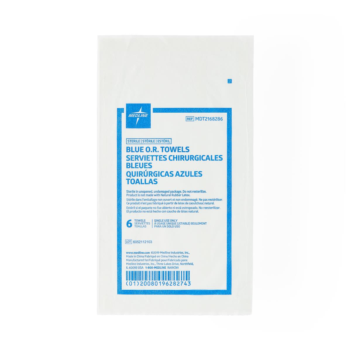 Medline Sterile Disposable OR Towels