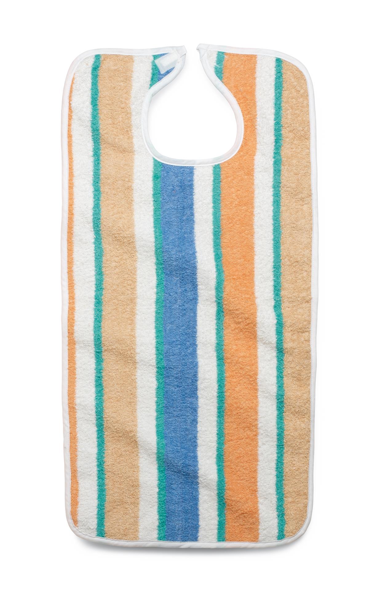 Medline Terry Cloth Striped Clothing Protectors