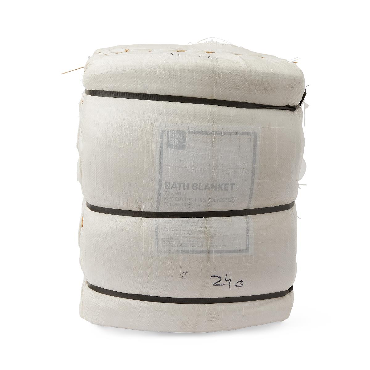 Medline Unbleached Flannel Spread Blankets, Blended