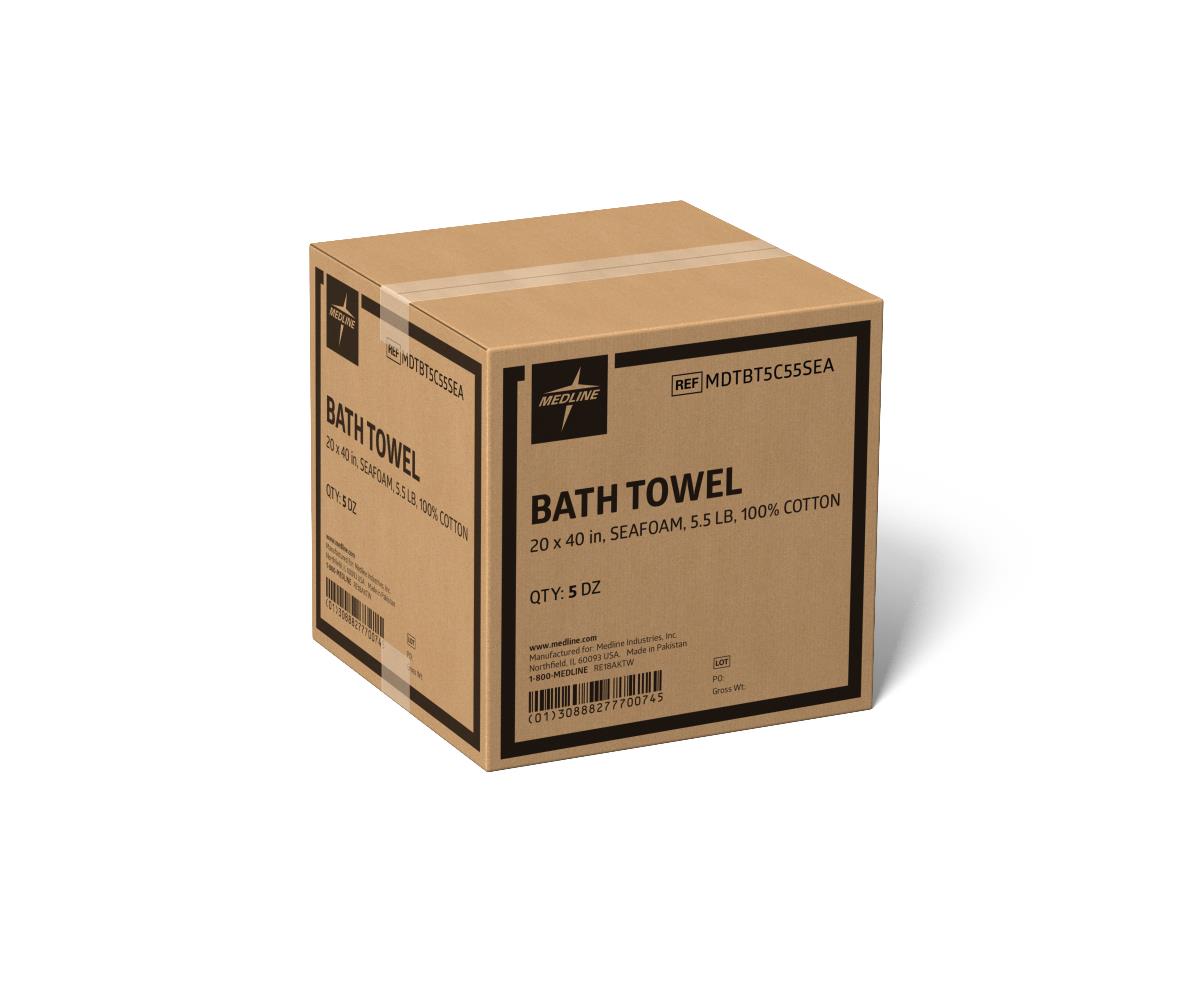 Medline Fine-Spun Bath Towels