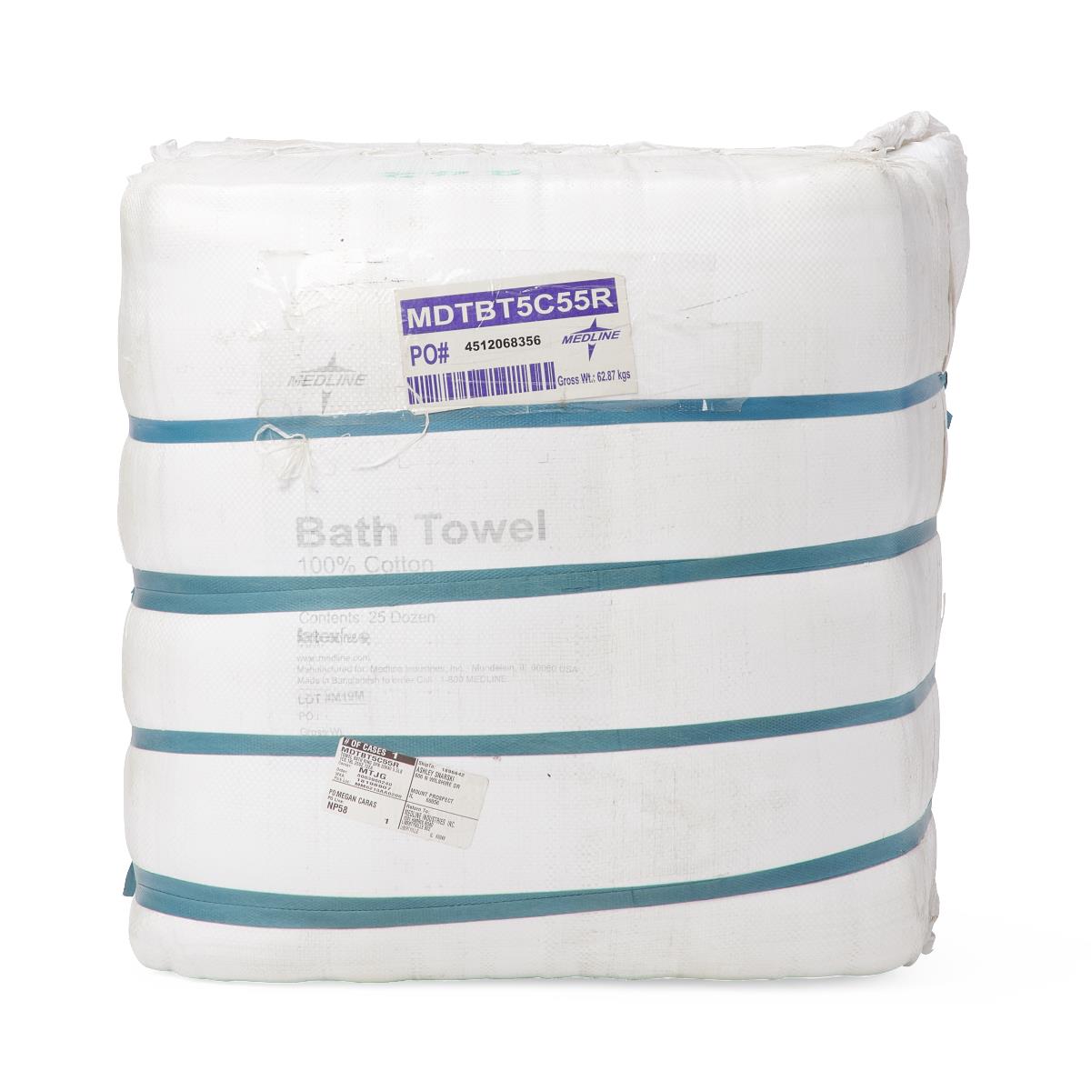 Medline Fine-Spun Bath Towels