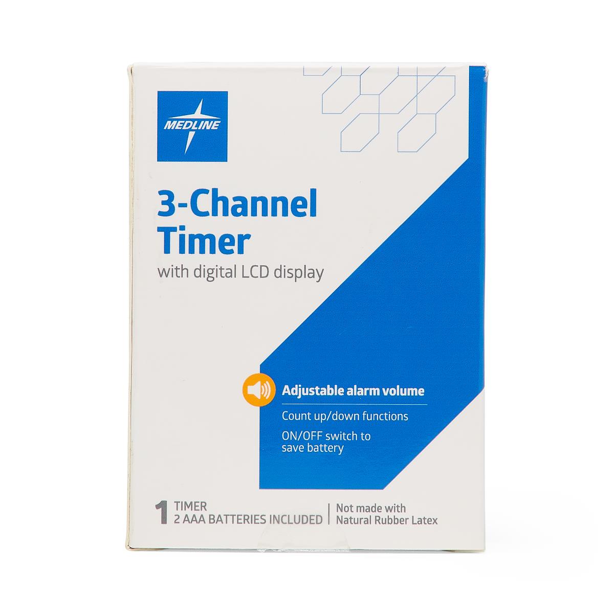 Medline 3-channel Timer With Digital Lcd Display - BeHope