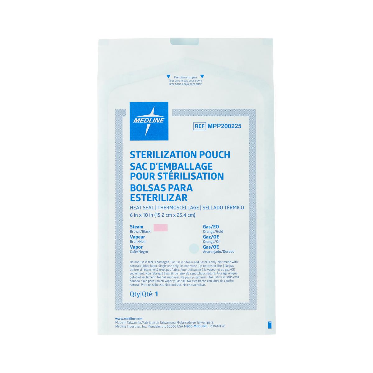 Steam and Gas Instrument Sterilization Pouches